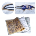Flock heat transfer printing 