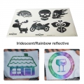 Stiker perpindahan panas reflektif berwarna-warni 