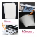 Gulungan Film Poliester PET Tahan Air Inkjet Transparansi A3 A4 Untuk Sablon Sutra Positif Berbasis 
