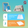 Pabrik QINGYI grosir film inkjet PET transparan tahan air untuk sablon sutra positif 