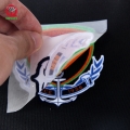 desain sablon kustom murah, stiker label pakaian yang dapat disetrika dengan plastisol, transfer panas 3d untuk kaos 