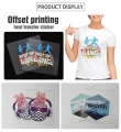 Kustom harga murah logo setrika pada pencetakan 3d kawanan panas tekan transfer label stiker untuk pakaian garmen 